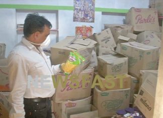 Biscuits, chips and toffees of expiry date were kept in this warehouse, CMHO seized