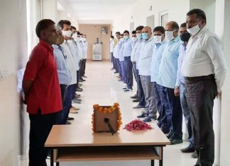 Tribute paid to CI Vishnudatta at Abhay Command and Control Center