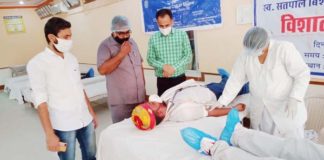 Blood donation camp organized in rotary club