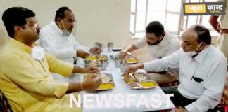 Mayor made food for ministers in Indira Rasoi