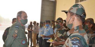 Air Officer Commanding-in-Chief Southwest Airman's visit to Air Force Station Jodhpur