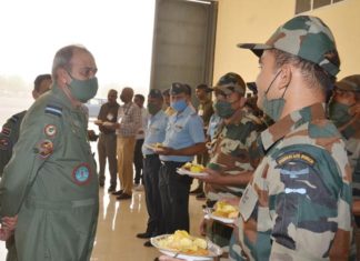 Air Officer Commanding-in-Chief Southwest Airman's visit to Air Force Station Jodhpur