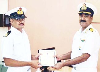 Officer Cadet Bajranglal Jat got the third officer rank in the program held in Jaipur