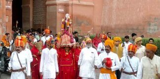 Gangaur ride with Shahi Lavajme, watch video...