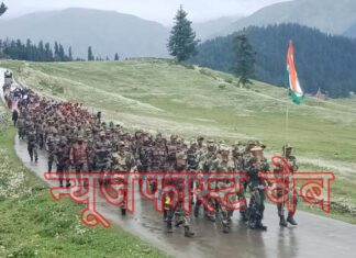 BSF jawans celebrated Kargil Vijay Diwas with gaiety in Gulmarg, watch video...