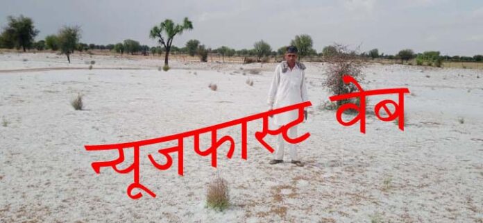 White storm rained from the sky, destroyed crops, watch video...