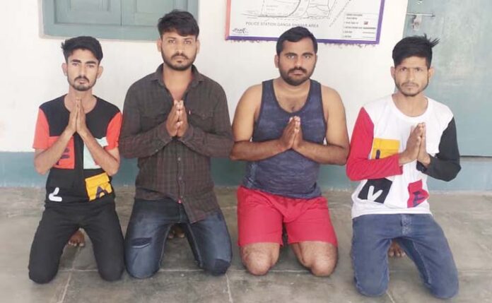 Police sent four operatives of Rohit Godara gang behind bars, watch video...