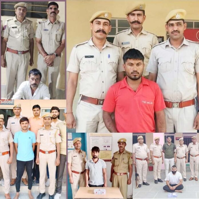 Five arrested including prize crook, 5 illegal pistols, 6 cartridges recovered