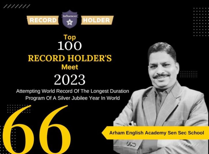 Arham also included in the world's 100 great record holders