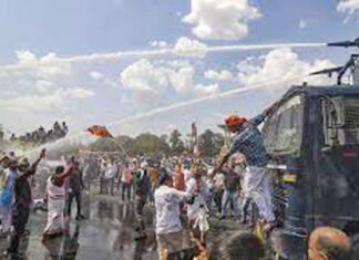 BJP took to the streets against the Gehlot government, demonstrated strongly