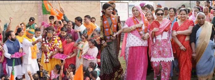 Public relations of BJP candidates continue, people are getting immense love