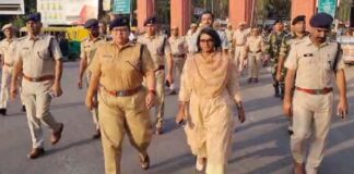 Police, BSF and administration took out flag march, watch video…