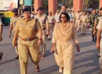 Police, BSF and administration took out flag march, watch video…