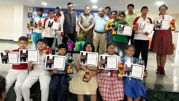 Ten year old boy Daksh Singh won the inter school chess competition.