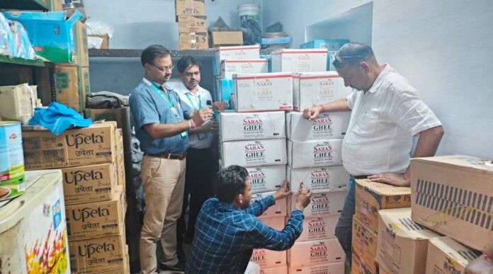 1761 liters of ghee seized, samples taken, will be sent to public health lab