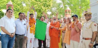 National Padayatra for Gau Raksha Sankalp, Rajpurohit left for Vrindavan from Bikaner