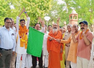 National Padayatra for Gau Raksha Sankalp, Rajpurohit left for Vrindavan from Bikaner