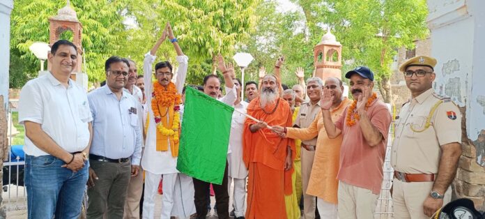 National Padayatra for Gau Raksha Sankalp, Rajpurohit left for Vrindavan from Bikaner