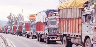 ट्रकों की हड़ताल