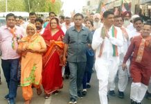 मेघवाल के रोड शो में पहुंचे रांका, दिखा जोश