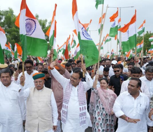 भाजपा देहात तिरंगा यात्रा : सीएम भजनलाल शर्मा की मौजूदगी में हजारों तिरंगों के साथ देशभक्ति में डूबा बीकानेर