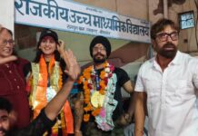 मलेशिया में पदक विजेता सोढ़ी दम्पति का अभिनंदन